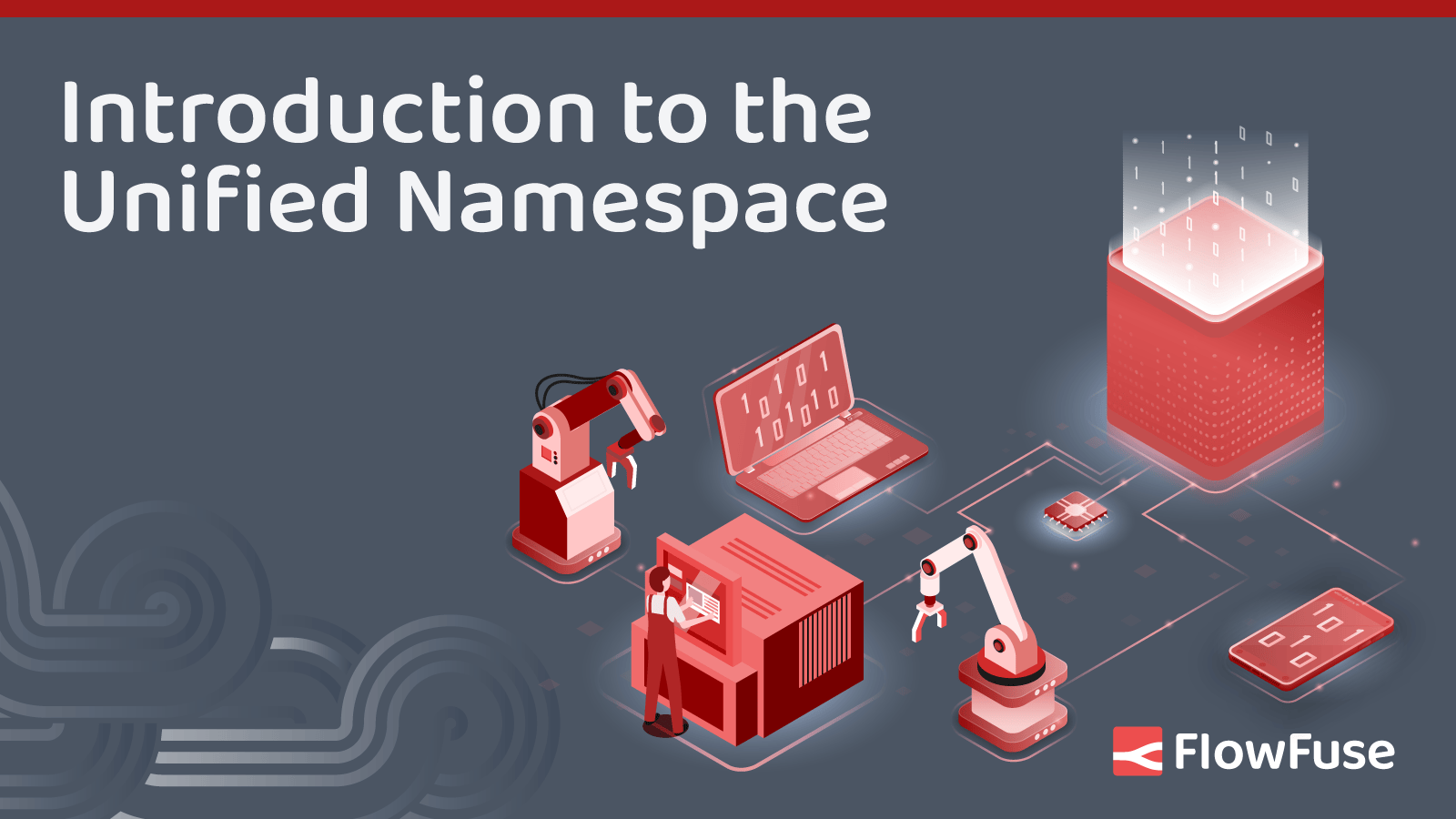 Graphics depicting a unified namespace.